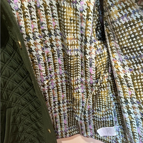 Isaac Mizrahi Women's Jacket S Estate Mixed Media Quilted Green - Picture 7 of 8